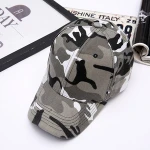 Fashion design 6 panels customized camouflage cap