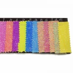 fashion net pink yellow fluorescent polyester fabric with glitter
