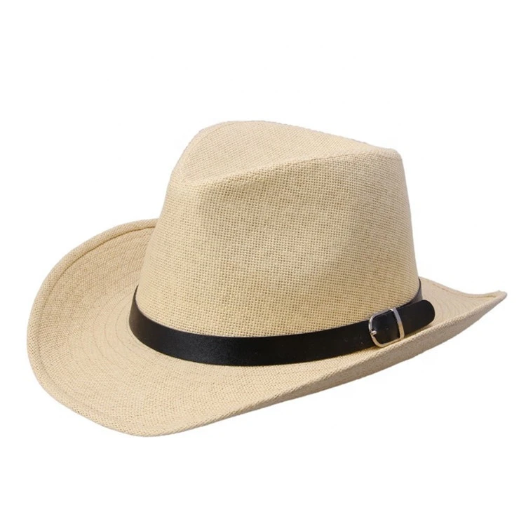 Fashion Unisex Foldable Straw Hat, High Quality Cowboy Hat for Wholesale with Customized