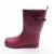 Import Fashionable Printing Kids Red Waterproof Thigh High Latex Rubber Rain Boots With Side Pull from China