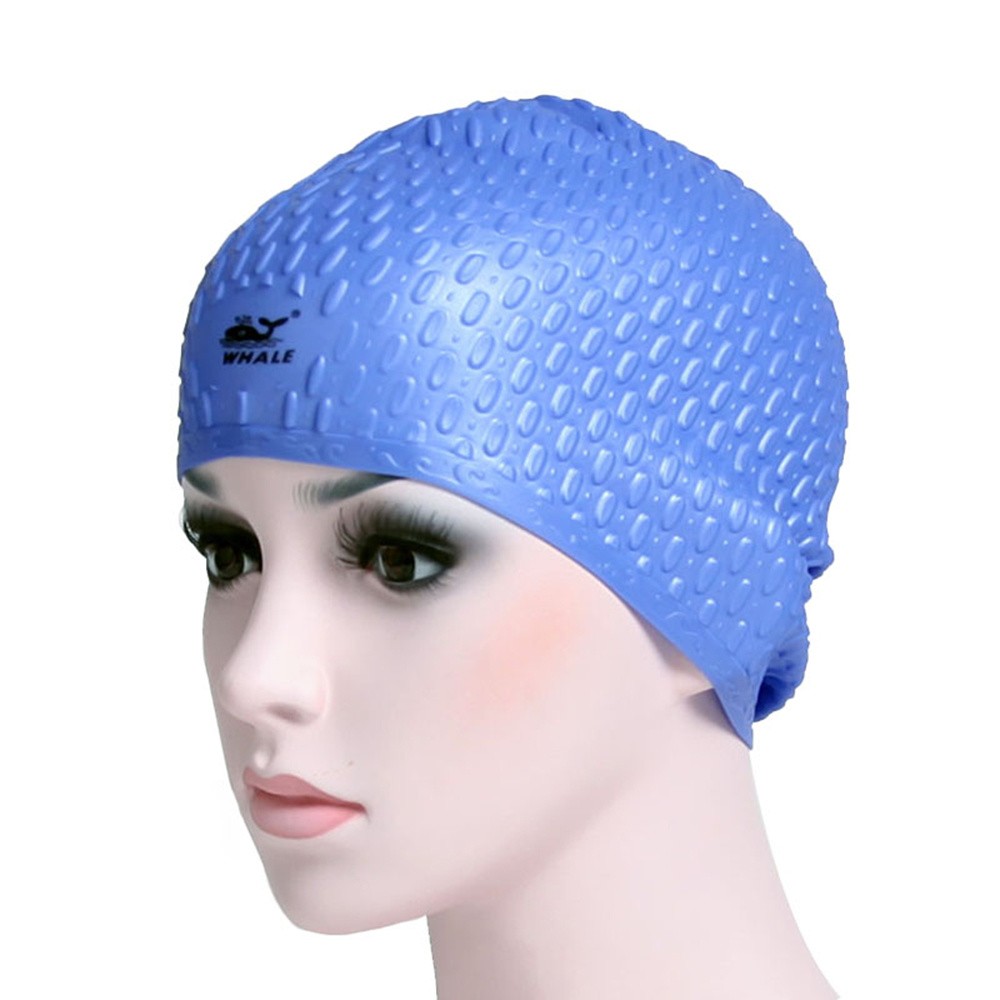 Fashionable Waterdrop Silicone Swimming Cap (CAP-1206)