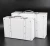 Import faux leather suitcase 2 pieces set MDF white vintage style luggage from China