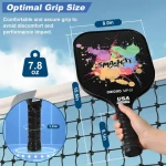 Fiberglass Pickleball Paddle set with 2 paddles and 4 balls and 1 bag ,pickleball racket for outdoor sport