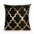 Import Foil Printed Cushion Sofa Cover Throw Pillows for Home Sofa Chair Pillow Covers New Designs Black Nordic Style Gold Eco-friendly from China