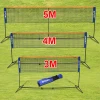 Foldable Portable 3/4/5M Badminton And Volleyball Tennis Nets