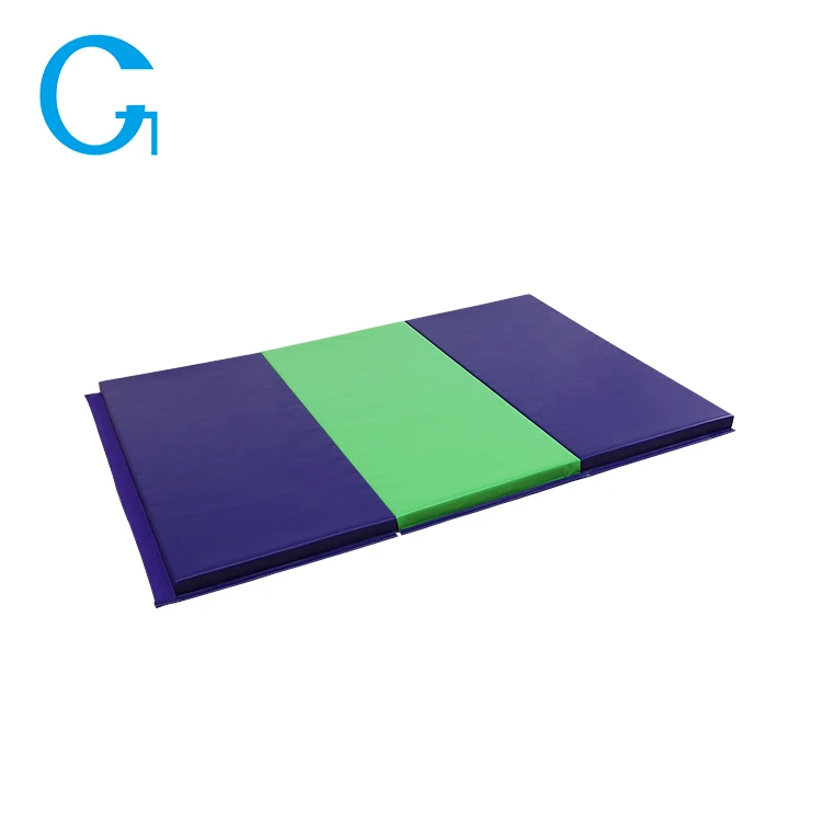 Folding Gymnastics/Gym and Exercise Mat, PVC Material &amp; EPE Foam, Perfect for Aerobics, Yoga, Martial Arts