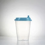 Food grade custom logo 500ml transparent pp round milk tea soft drinking beverage fruit juice disposable plastic cup