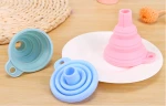 Food Grade silicone collapsible funnel, kitchen mini funnel