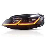 ForHot Sales goodmolds L Type 7.5 style Sequential LED Xenon 2014-UP Head lamp Headlight for VOLKSWAGEN Golf 7 7.5 Mk7