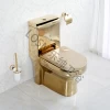 foshan high quality colorful toilet Middle Eastern style one piece gold toilet