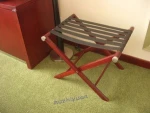 Foshan solid wood folding luggage rack gold supplier
