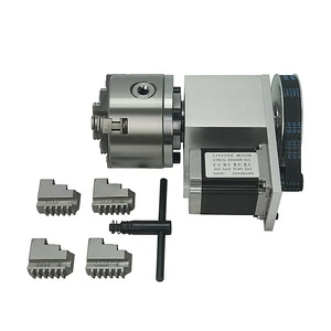 Fourth axis rotary axis for cnc router with motor chuck and