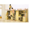 Frame With Wood Cabinet Student Cheap Wooden Bunk Bed, Dormitory Beds