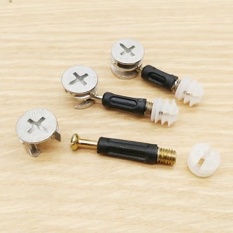 Furniture Cabinet Hardware Cam Lock Connecting Fastener Fitting Minifix Bolt connector