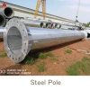 Galvanized electrical steel tubular transmission line poles
