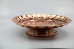 Galvanized Stainless Steel Dry Fruit Tray, Metal Plate with Stand Wholesale