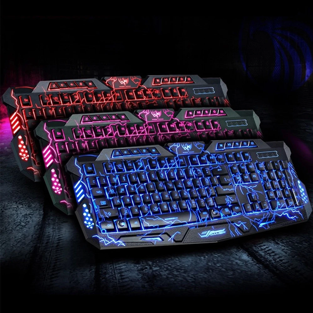 Gaming Mouse USB Wired LED Luminous Blacklight Waterproof Rgb Mechanical Gamer Keyboard