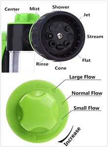 Garden Water Hose Snow Cannon Foam Nozzle Soap Dispenser Gun with Wash Mitt  8 Watering Pattern for Car Washer