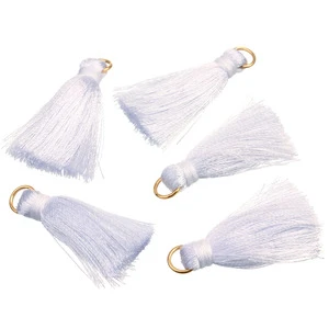 GC-T0030 Cotton Tassel Fringe 5cm Length With Jump Ring For Jewelry, Gift and Accessories