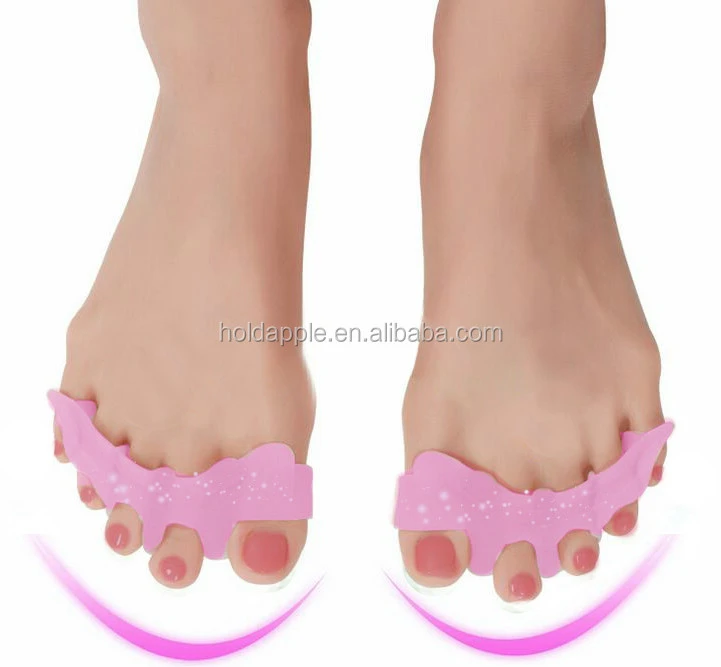 Gel Toe Stretchers Foot Fingers Orthotics Toe Separator For Toe Alignment and Pain Relief Due to Footwear Stress Bunions HA00596
