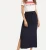 Import girls maxi skirt split side column skirt rayon skirt long design from China