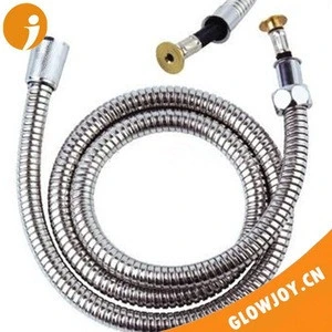 (GJ-YF008)stainless steel single/double buckle plumbing hose,flexible shower hose