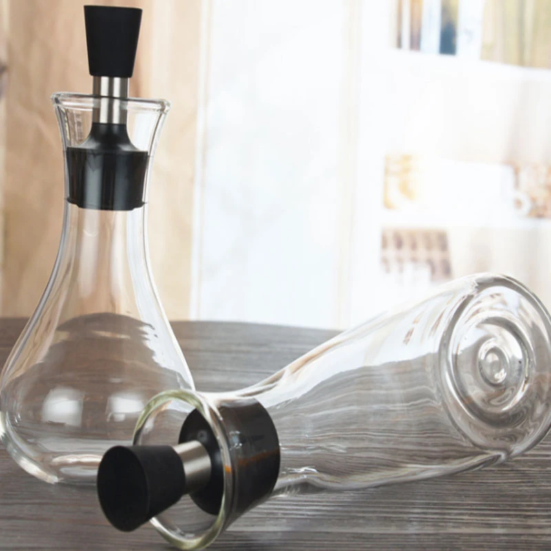 Glass leak-proof oil pot soy sauce sesame oil vinegar bottle kitchen supplies oil bottle