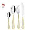 Gold Edge Plated Cutlery, Home Essential Cutlery,Used Restaurant Flatware/Tableware HG08