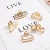 Import Gold Plated Girls Korea High Quality Metal hair claw girls women alloy geometry hair claws hot selling shell shaped hair Clips from China