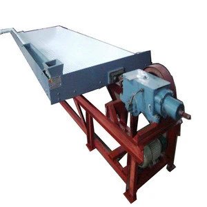 Gravity concentrating table machine for placer gold, manganese, lead ore