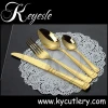 Great style at a good price Gold Cutlery Set , Fork And Spoon Set Stainless Steel
