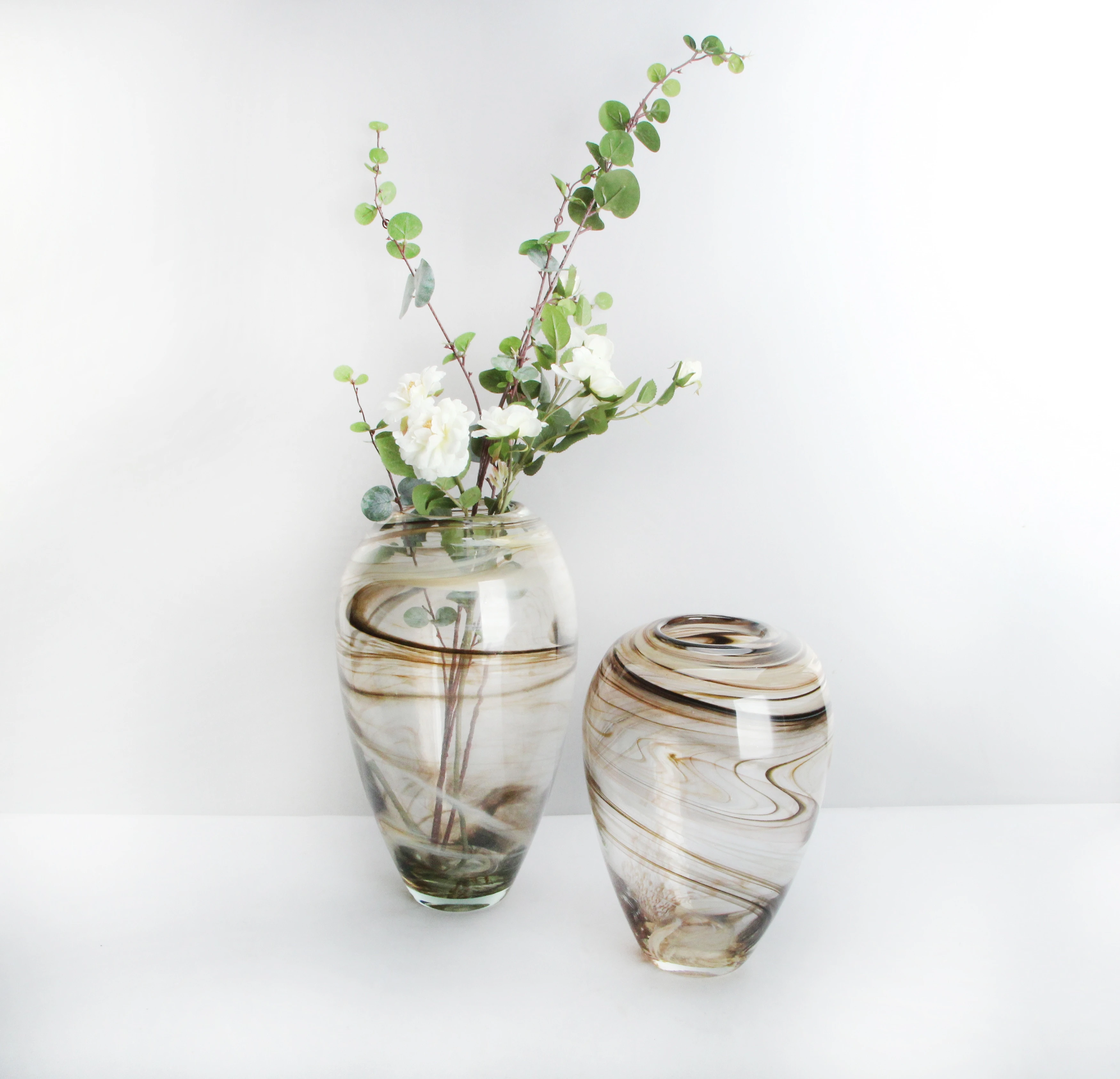 Guangzhou BALLERINA Hotsale Month-blown art glass vase Home Decoration