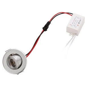 Guzhen factory supply cut out 42mm 3w 12v recessed small spot light for showcase