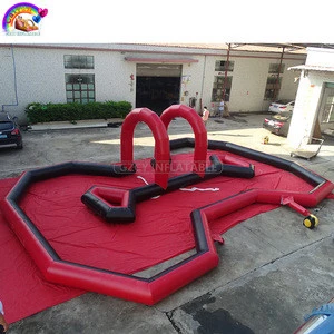 GZCY outdoor toys inflatable go-kark rack track/barrier for kids