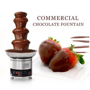 GZKITCHEN 3KGS 4Tiers Chocolate Fountain Party Hotel Commercial Chocolate Waterfall CE Certificate 110V/220V/240V 30-110 Degrees