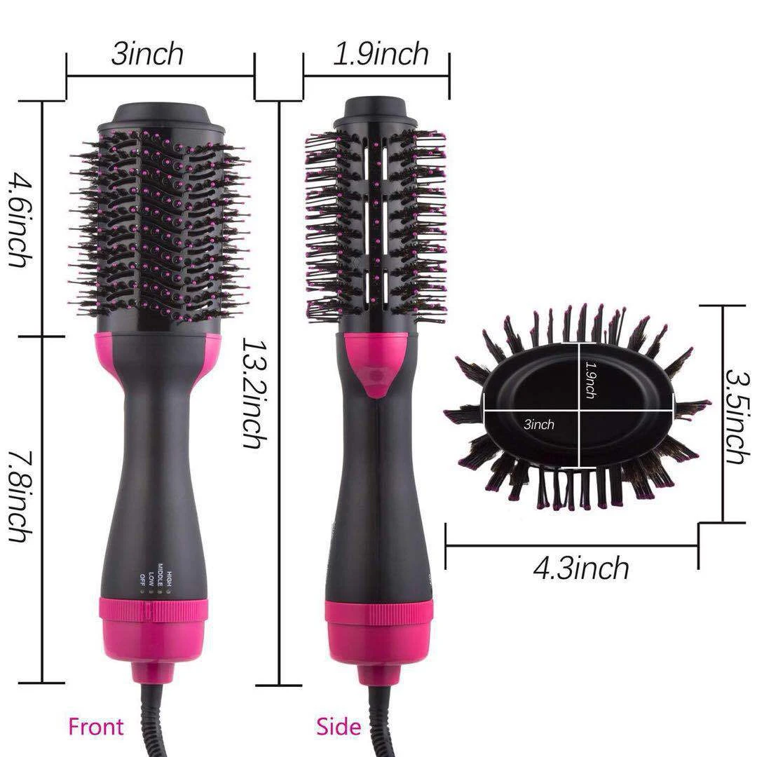 hair brush straightener electric hair dryer 3 in 1 one step hot air comb
