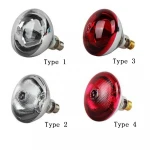 halogen infrared heat warm white light bulb lamp for food warming R125 IR 275W 175W 150W 250W 350W