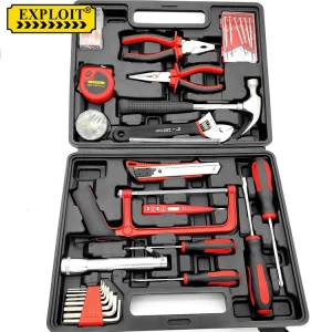Hand Tool Portable Carbon Steel Auto Car Vehicle Household Home Repair Kit 24PCS Household Repairing Tools Kits Set Box