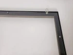 hanging art framed plexiglass barrier acrylic sneeze guard shield