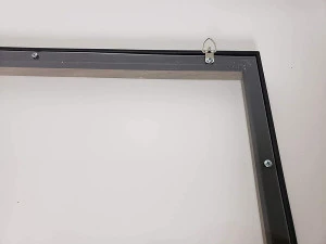 hanging art framed plexiglass barrier acrylic sneeze guard shield