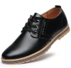 hb10084a 2020 mens shoes casual lace-up  microfiber leather shoes man business shoes