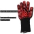 Import heat insulation fire proof silicone black aramid bbq gloves from China