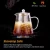 Import Heat resistant clear glass teapot set clear tea pot infuser with stainless steel lid from China