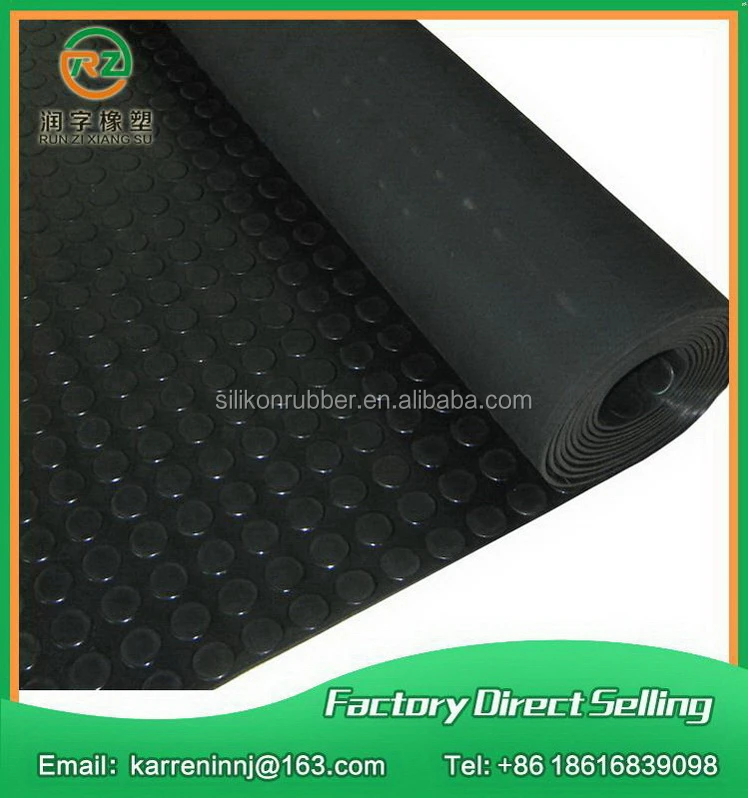 Heavy Duty Anti Slip NBR EPDM SBR Rubber Sheets Floor Mat Roll for Gym Walkways and Hallways