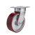 Import Heavy duty impact-resistance 4/5/6/8 inch aluminum core PU caster wheel industrial caster from China