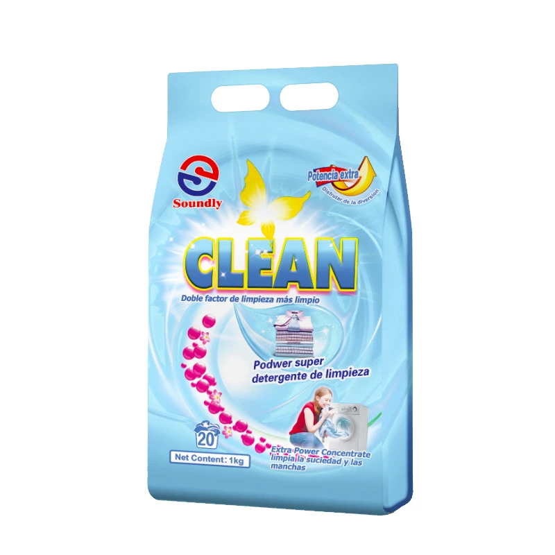 High activity deep cleaning laundry detergent powder with high foam