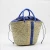 Import High capacity contrast color natur hanmad hand bags large straw basket beach bali bag from China