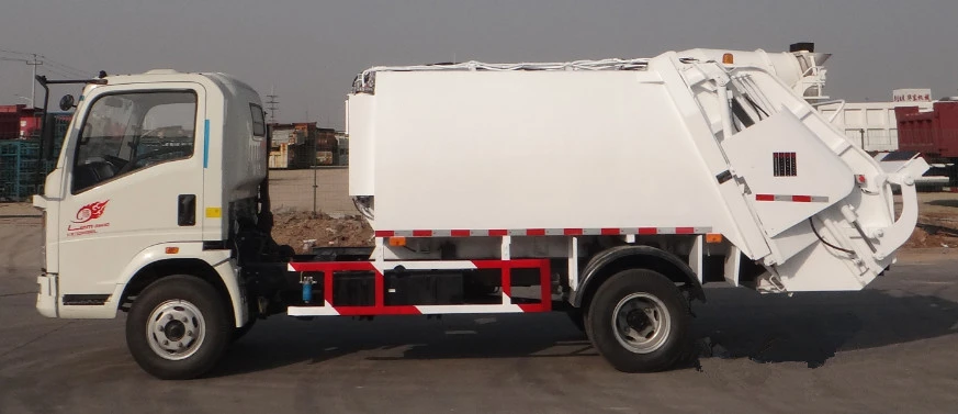 high efficiency china sinotruk compactor garbage truck