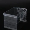 High-end bamboo handle acrylic portable square box portable candy gift box