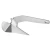 Import High mirror polished marine 316 delta anchor stainless steel ship  flipper from China